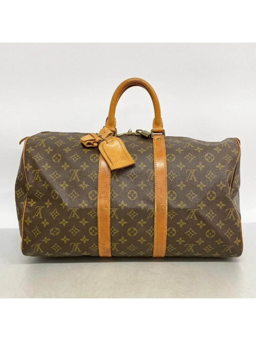Louis Vuitton Boston Bag Monogram Keepall 45 Brown